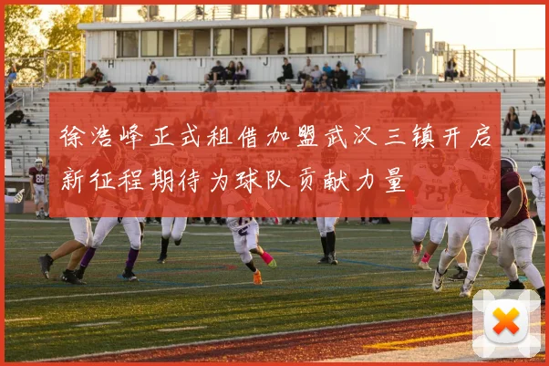 徐浩峰正式租借加盟武汉三镇开启新征程期待为球队贡献力量
